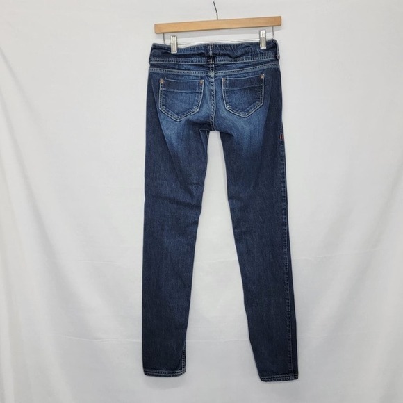 Forever 21 Dark Wash Skinny Ankle Cropped Jeans - Picture 7 of 10